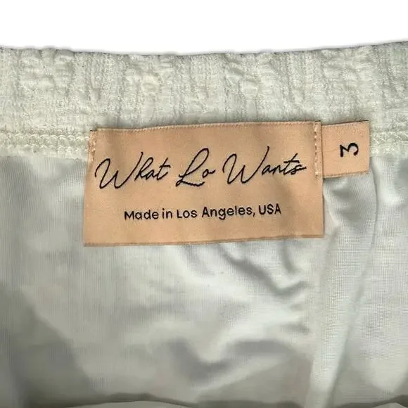 What Lo Wants White Flower Lace Elaine Bandeau Split Tie Front Tube Top size 3X - Picture 3 of 9